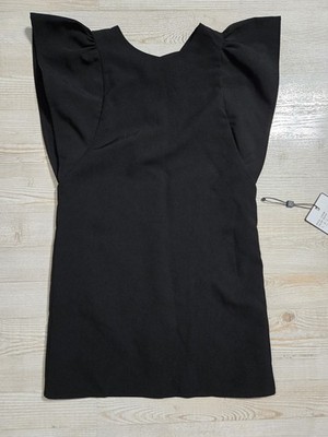 Laundry By Shelli Segal Size 8 Girls Dress Black Flutter Sleeve