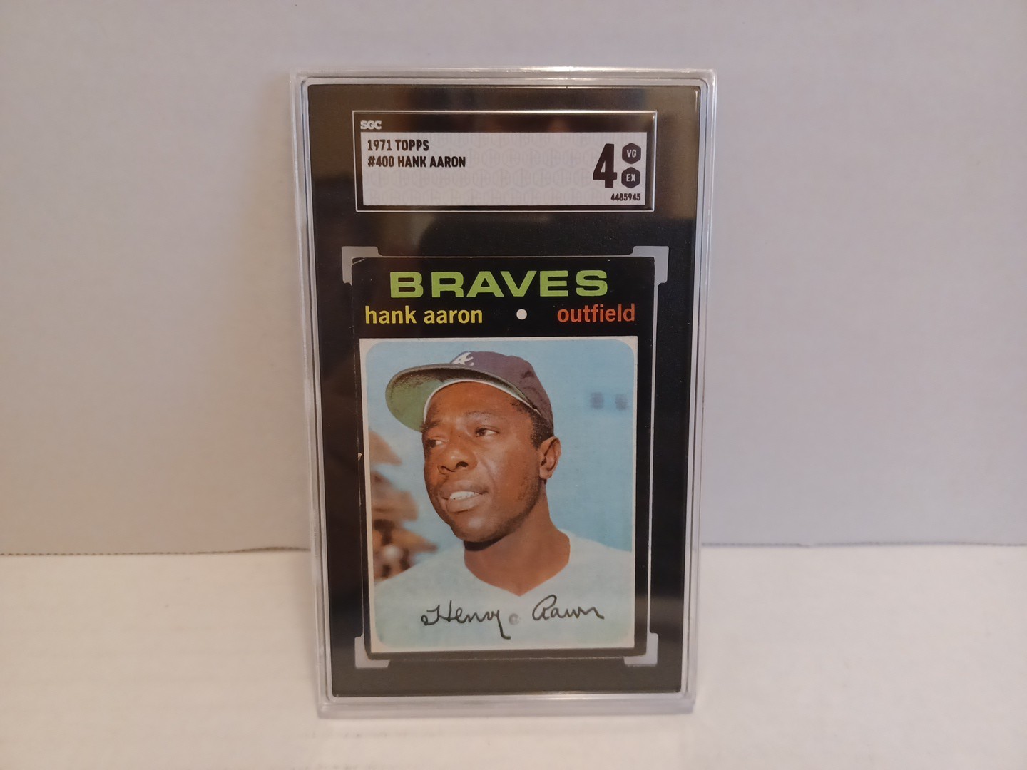 1971 Topps #400 Hank Aaron - Atlanta Braves - SGC 4