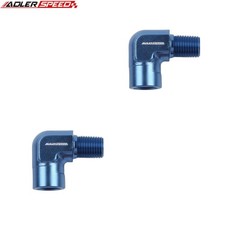 Us Ship 2pcs 90 Degree 38 Npt Male To Female Fuel Hose Fitting Adapter Blue Us Ship 2pcs 90 Degree 38 Npt Male To Female Fuel Hose Fitting Adapter Blue