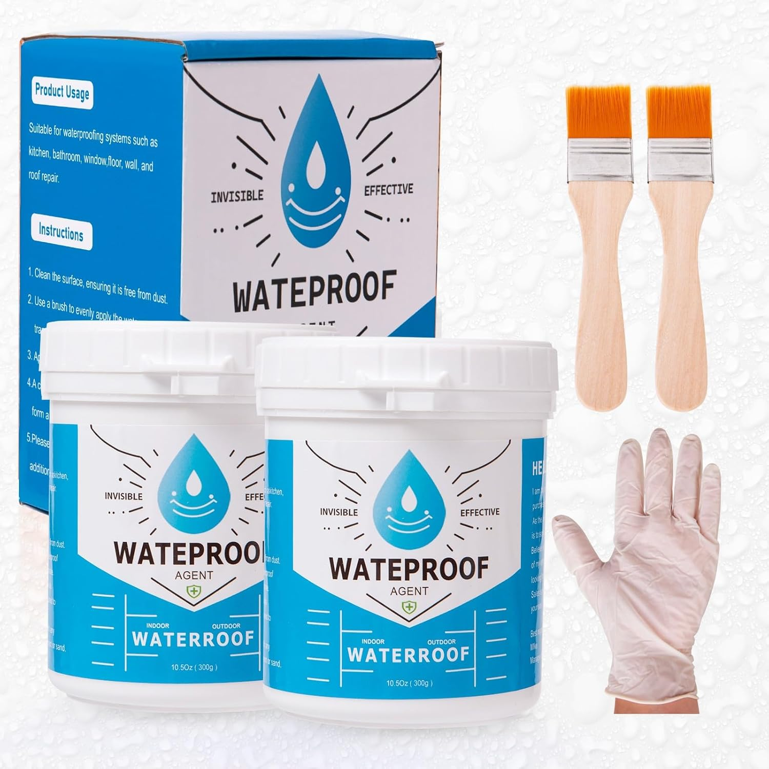 21oz Clear Waterproof Sealant for Roof Shower Wood & More