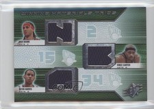 2008-09 SPx Winning Materials Trios Josh Boone Vince Carter Devin Harris HOF 1t3