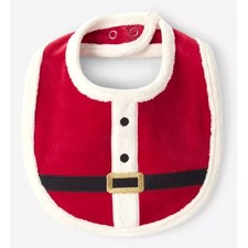 Carters Santa Baby Bib NWT Infant Christmas Holiday Photos Teething Drool Red  