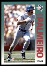 1992 Fleer Rafael Palmeiro Texas Rangers #311
