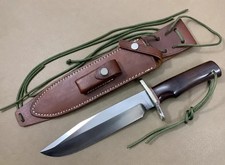 Custom Handmade Randall Hunting Bowie Knife Camping Knife In D2 Steel w/ Sheath.