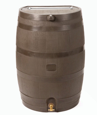 SALE RTS Home Accents 50 Gallon Flat Back Rain Barrel, No Import Fee
