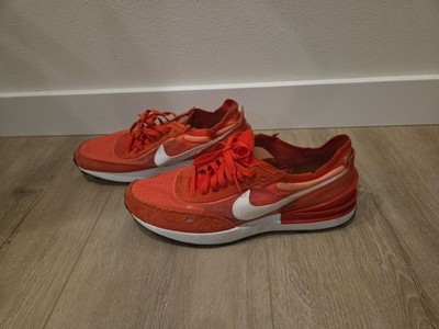 Nike Men's Size 8.5 Waffle One SE Running Shoes Habanero Red  DD8014-601