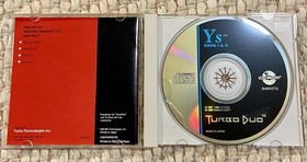 Ys Book I & II (TurboGrafx 16 CD/ Turbo duo) Case Manual And Disc