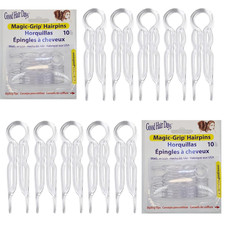 Magic-Grip Hairpins - 2 1/2" U-Shaped Grip Hair Pins for Fine, Thick, Curly  Lo
