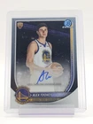 ALEX TOOHEY 2025-26 BOWMAN CHROME ROOKIE AUTO GOLDEN STATE WARRIORS Q2045