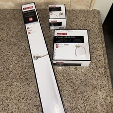 Delta Chamberlain 24 in Towel Bar Towel Ring and Towel Hook Lot 3 items 3684