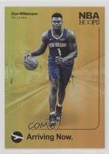 2019-20 Panini NBA Hoops Arriving Now Holo Zion Williamson #2 6yn