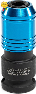 30285A Impact Wrench Adapter 38 Drive Female to 14 Hex Quick Release CrMo Steel