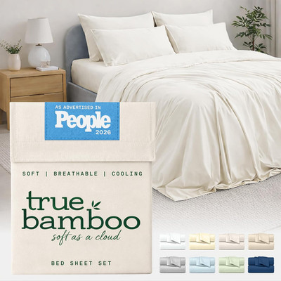 Silky Soft California King Sheet Set - Cooling & Breathable, Light Beige