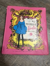 Barbie 1968 The World of Barbie Doll Case Pink 1002 Vintage Slight Scuffs