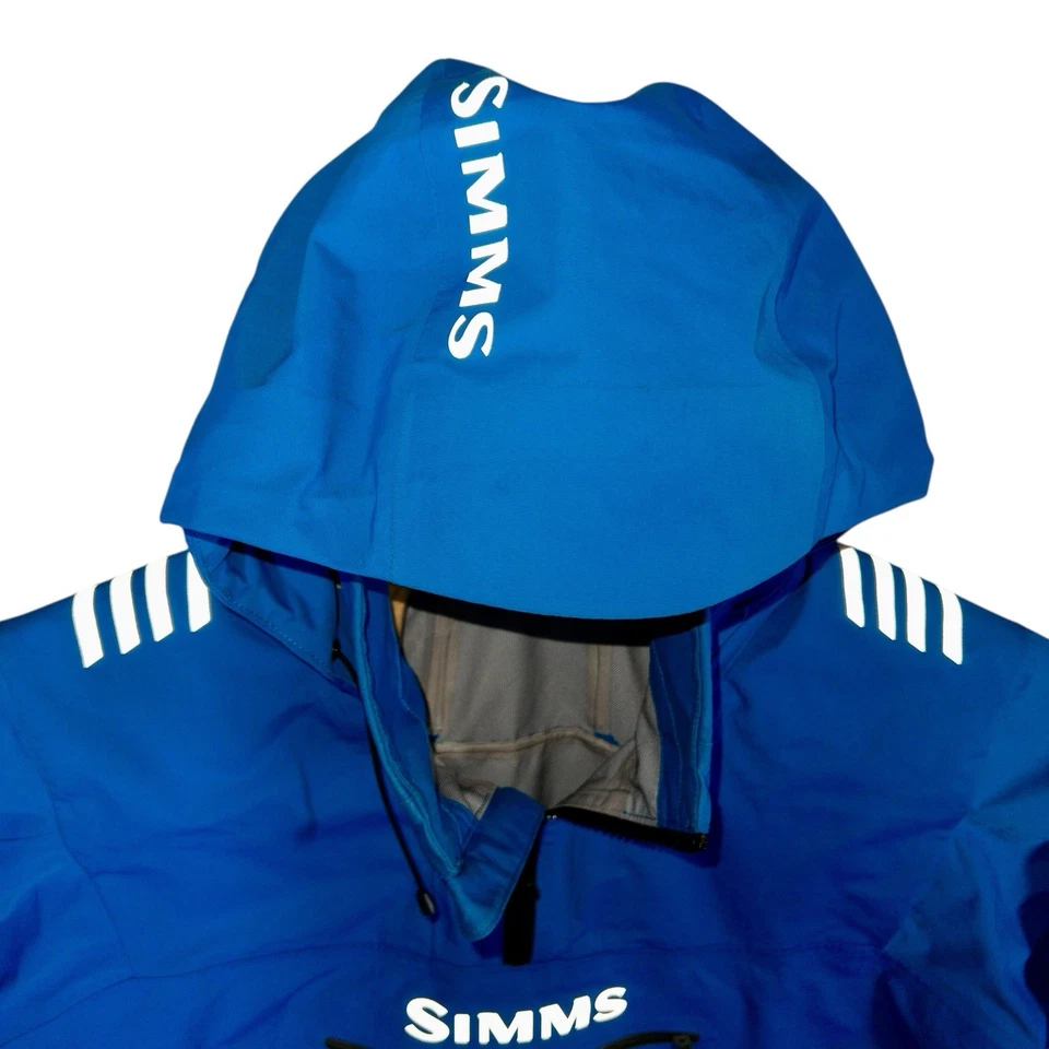 Simms Blue Anorak Parka Fishing Wading Jacket Mens XL/XXL See Measurements - Image 4 of 4