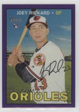 2016 Topps Heritage High Number Chrome Purple Refractor Joey Rickard k2y