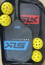 NEW SLK Selkirk NEO Graphite Fiberglass Pickleball Paddles, Balls ,Slingbag plus