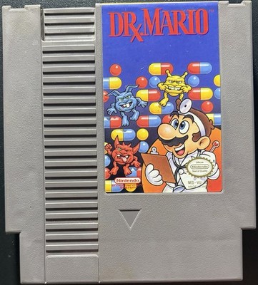 Dr. Mario NES Authentic Tested w/ Manual Nintendo Case Clean Label
