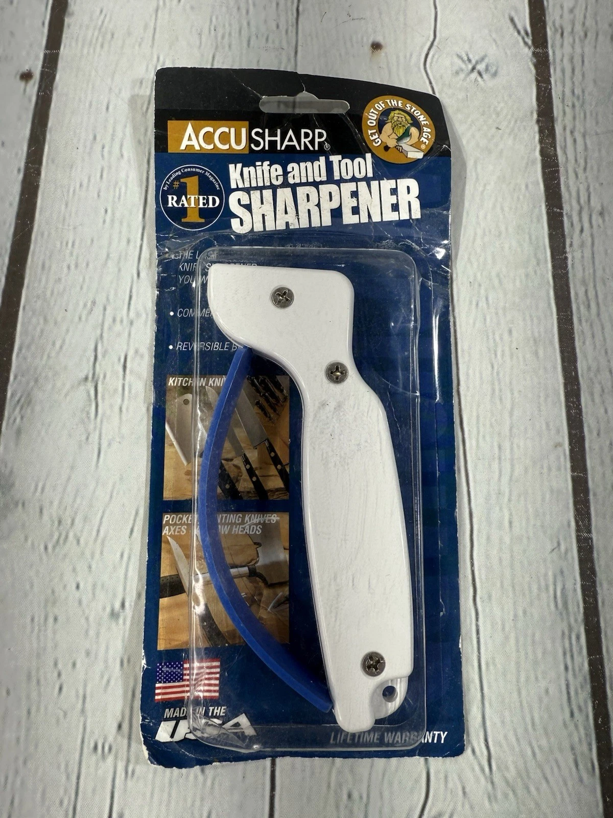 NEW FORTUNE PRODUCTS ACCU 001 ACCUSHARP KNIFE SHARPENER TOOLS CUTLERY USA MADE