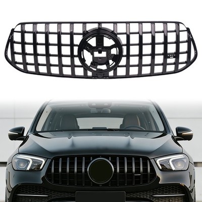 für Mercedes GT Grill GLE W167 V167 C167 AMG PAKET bis 2023 SCHWARZ Kühlergrill