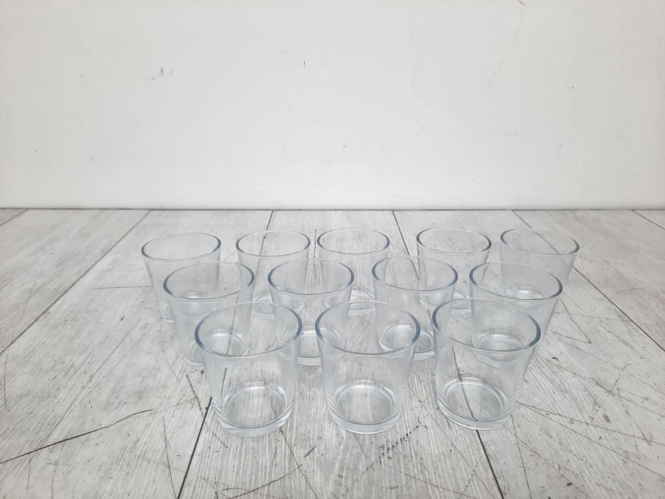 Set di portacandele in vetro RELAXDAYS 10023445 7,5 cm 12 pezzi MERCE DI SERIE B - Immagine 2 di 4