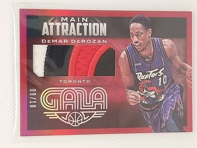 2014-15 DEMAR DEROZAN GALA MAIN ATTRACTION JUMBO PATCH /10 GAME WORN