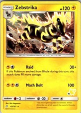 Pokemon SM - Team Up Zebstrika 45/181 NM