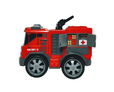 #ad Large Toy Fire Truck w Rotating Water Cannon – Fire Dept 12 Engine 6–Pre Owned $10.00