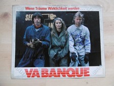 Achim Reichel Winfried Glatzeder autograph signed 24x30 cm lobbycard "Va Banque"