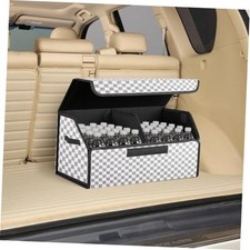 car organizers and storage for SUV,trunk organizer for sedan, leather foldable