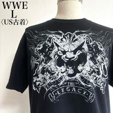 2009 WWE The Legacy Official T-Shirt Double-Sided Print Black L