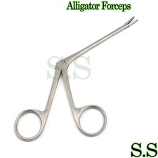 Alligator Ear Forceps 3.5" Curved Jaw Design Fine Tip Reusable German GR