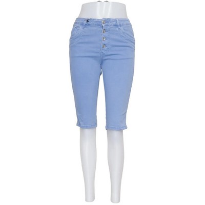 Dine'n' Dance, Jeans Shorts, Größe: 36, Blau, Baumwolle/Elasthan, Einfarbig #Fdv