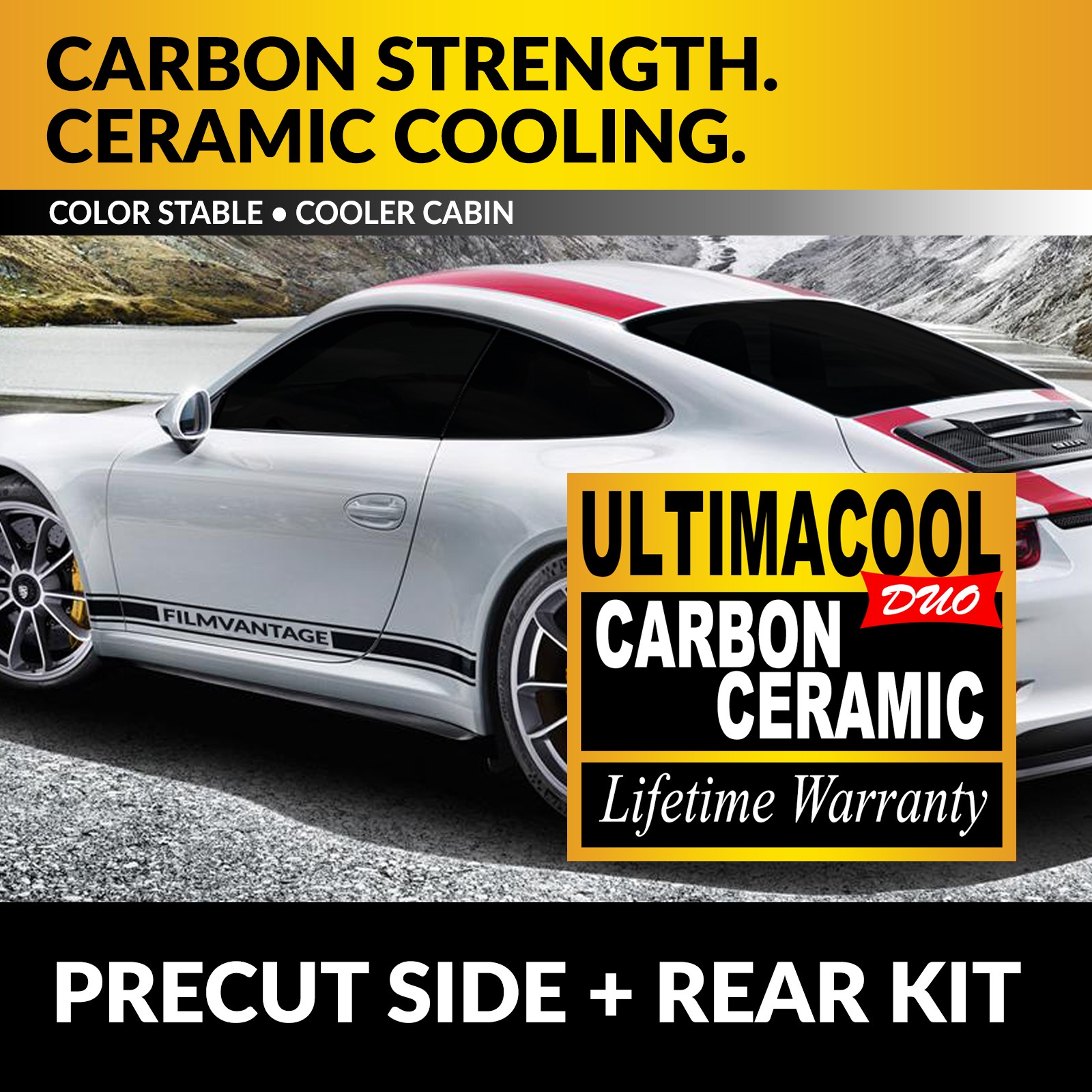 Porsche 911 GT3 2012-2018 Rear Window tints Set