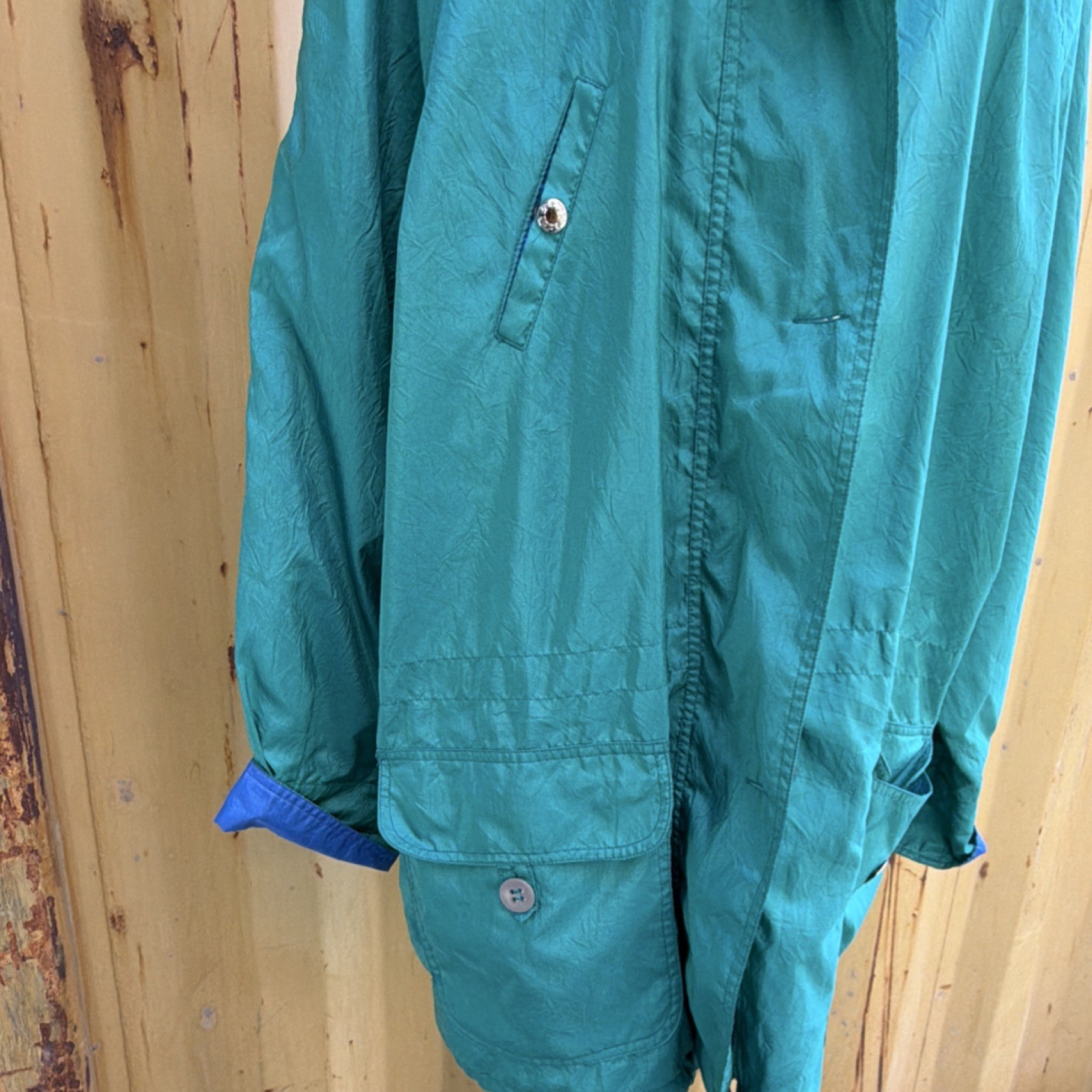 Green Mid-Length Women's Lined Solid Long Sleeve … - image 4