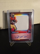 2025 Panini Silhouettes Vernon Davis Auto/Mem /75
