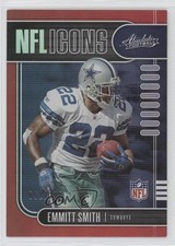 2019 Panini Absolute NFL Icons Red Spectrum 52/100 Emmitt Smith #4 HOF 1p8d