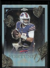 2025 Topps Chrome NFL Fortune 15 refractor Near Mint Josh Allen #F15-7