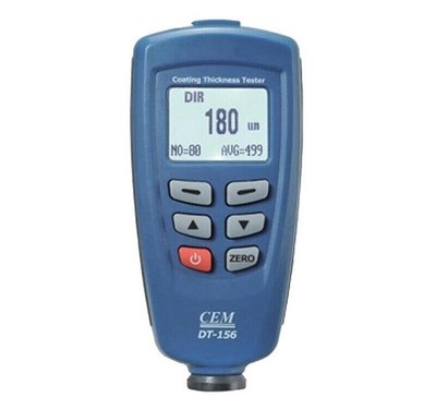 CEM DT-156 Digital Paint Coating Thickness Tester Meter Gauge Auto F & NF Probe