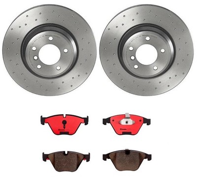 Brembo Front Brake Kit Drilled 348mm Rotors Ceramic Pads For BMW E84 E90 E92 E93