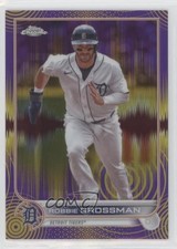 2022 Chrome Sonic Purple & Yellow Pulse Refractor /299 Robbie Grossman #169 0zn1