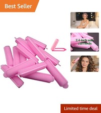 14-Pack Soft Foam Hair Rollers - 2.4 Inch Heatless Sleep Curlers for Easy Waves