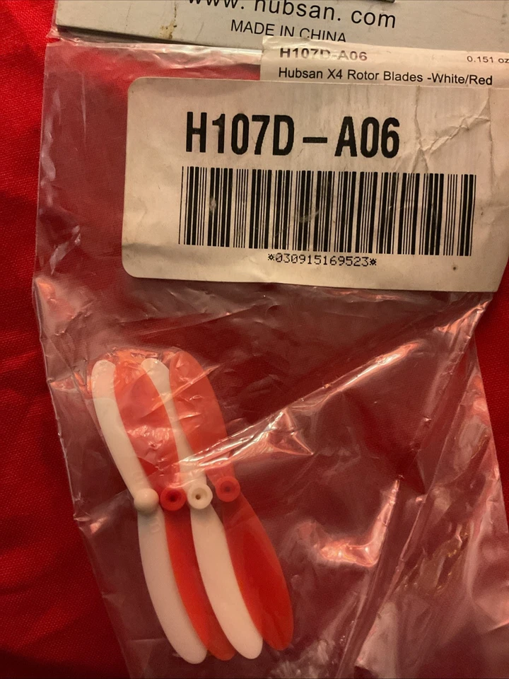 Hubsan X4 Rotor Blades White/Red H107D-A06 - Image 3 of 3