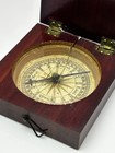 Antique C. Stockert & Sohn Wood Box Compass 18th/19th C. German Surveyors Pocket — photo 3