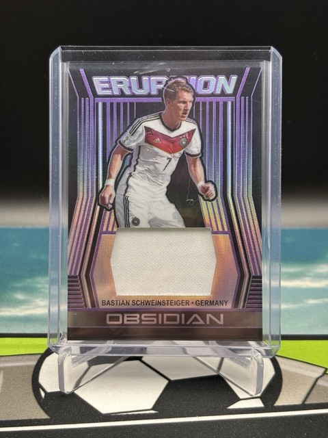2020 PANINI Obsidian Soccer Eruption /75 Relic Card Bastian Schweinsteiger