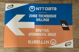 TOUR de FRANCE 2025 Village Depart Plaque Panneau Signalisation Cyclisme Vélo