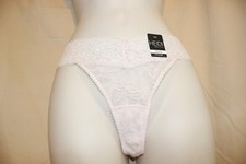 Heidi by Heidi Klum Thong 5/S Small 5 12.00 Stretch Lace Silver Peony H37-1176B