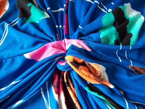 ROMAN MAXI DRESS SIZE 20, Blue Twist Front Floral Summer Holiday Occasion Dress - Picture 8 of 13