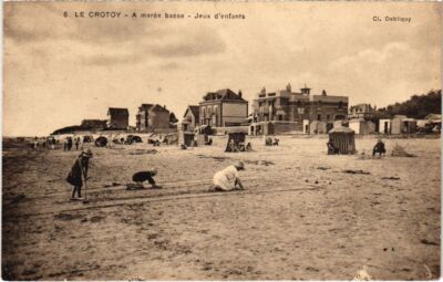 CPA LE CROTOY A Flut - Kinderspiele (1292275)