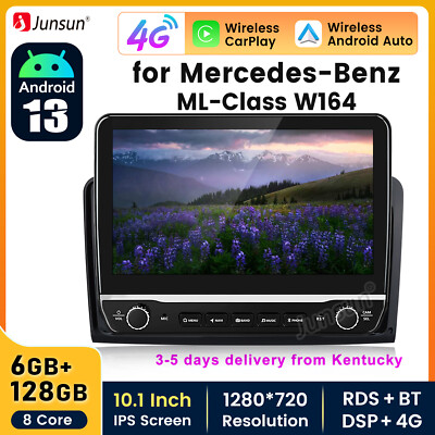 6+128G Android13 Carplay For Mercedes Benz W164 ML350 X164 Car Radio GPS Navi 4G